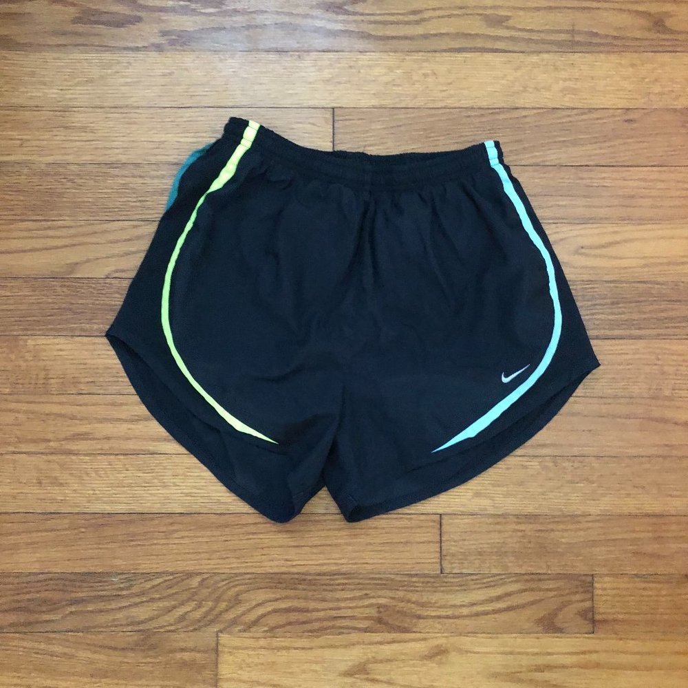 Nike Shorts - Size Small - Black with neon stripes